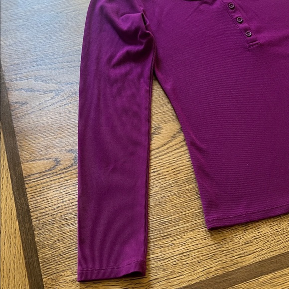 Athleta Signature Rib Henley. - Picture 3 of 4